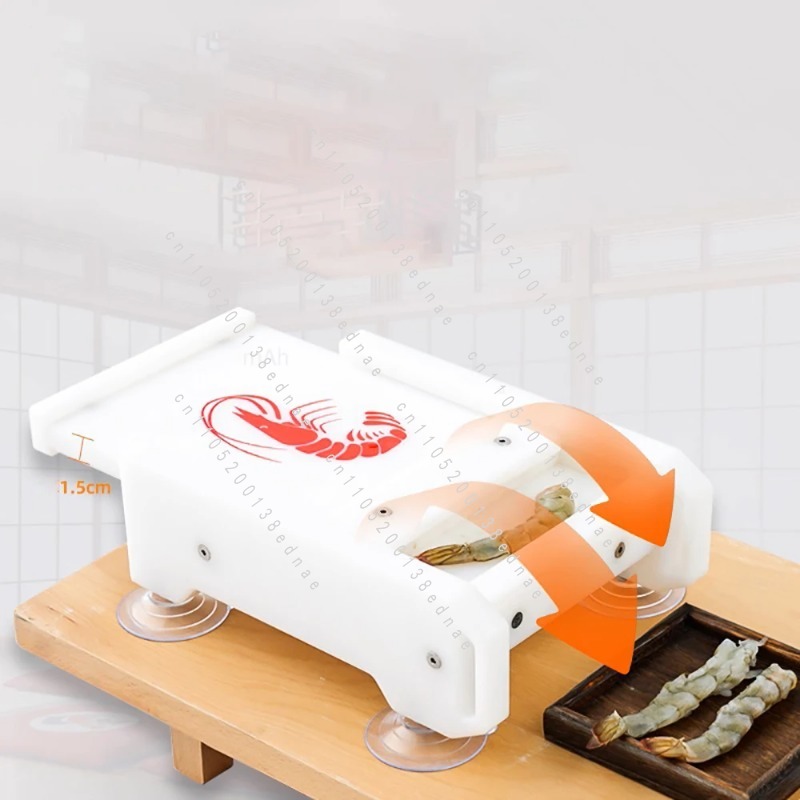 Commercial Kitchen Use - 手動プッシュプル式エビプレス - 天ぷら寿司用キッチンエビ伸ばし器、業務用