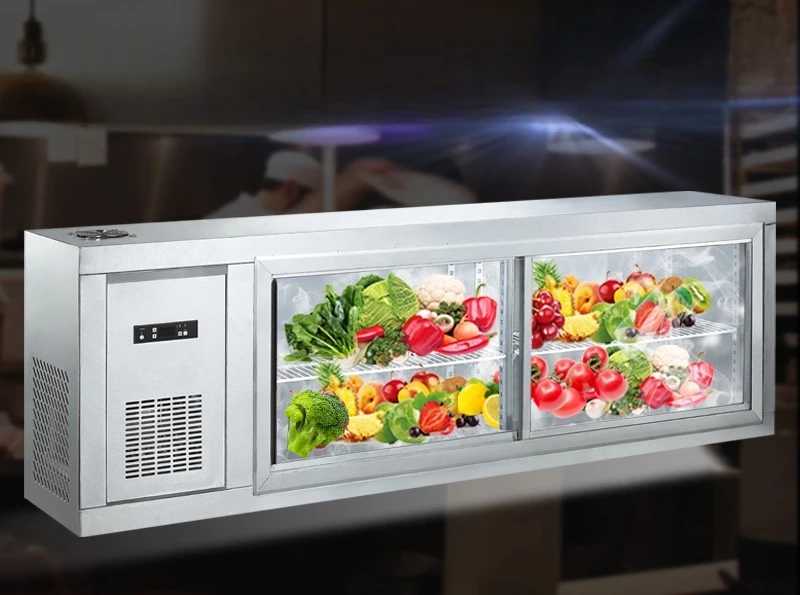 Commercial Kitchen Refrigerator - 壁掛け式冷凍庫風冷式ディスプレイキャビネット業務用厨房冷蔵庫壁掛け式