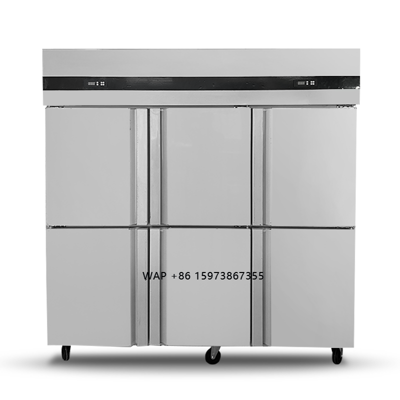 Commercial Kitchen Refrigerator - 業務用大型高品質自立型6ドア冷凍冷蔵庫、スーパーマーケット厨房用冷蔵庫