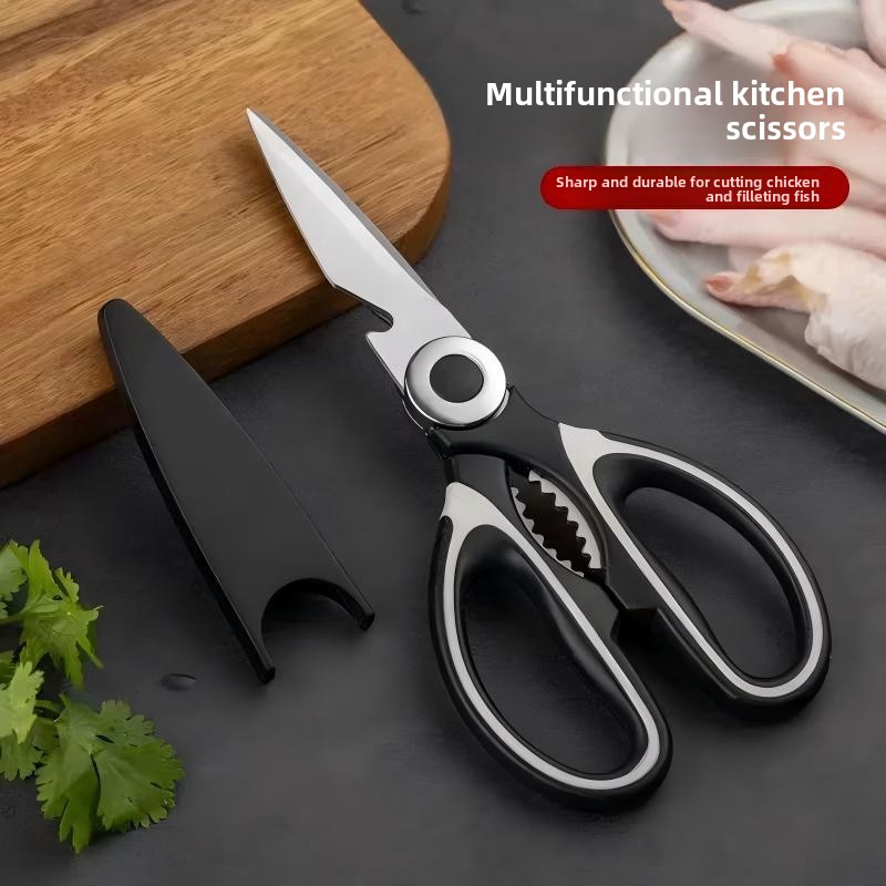 Commercial Kitchen Use - ステンレス製キッチンバサミ、頑丈な鶏骨・魚用はさみ、多機能食品バサミ、家庭用・業務用