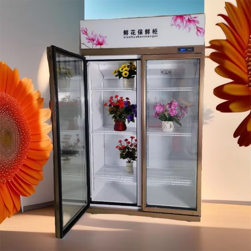 Refrigerated Display Case - 冷蔵ディスプレイケース 花 花の自動販売機 冷蔵庫 花用クーラー 冷蔵庫