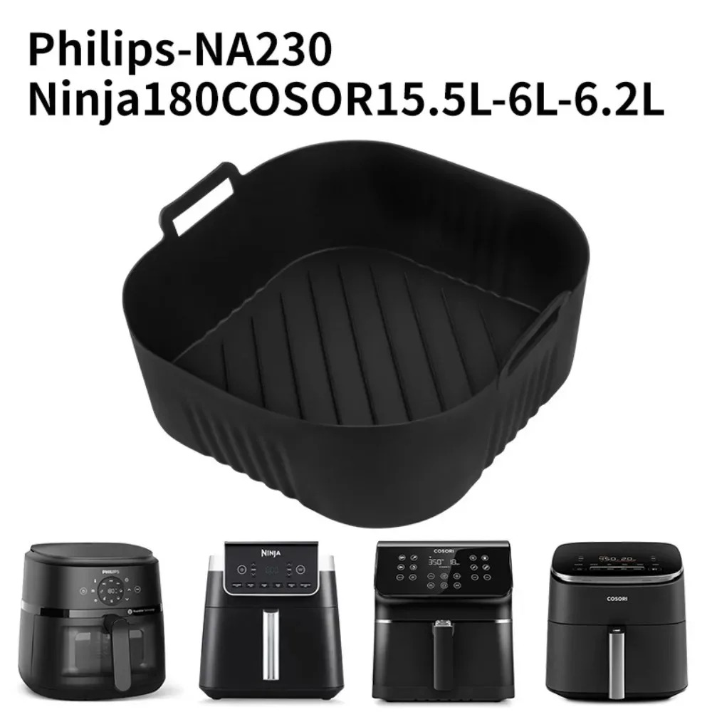 Commercial Kitchen Cooking - シリコーンエアフライヤーモールドオイルフィルターストリップフィリップスNA230 COSORI6.2L用ノンスティック再利用可能なベーキングパングリルマット簡単に掃除できます