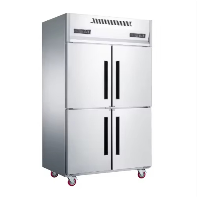 Commercial Kitchen Refrigerator - 業務用ステンレス製直立型冷凍庫、二重温度4/6ドア冷蔵庫（ホテル厨房向け）