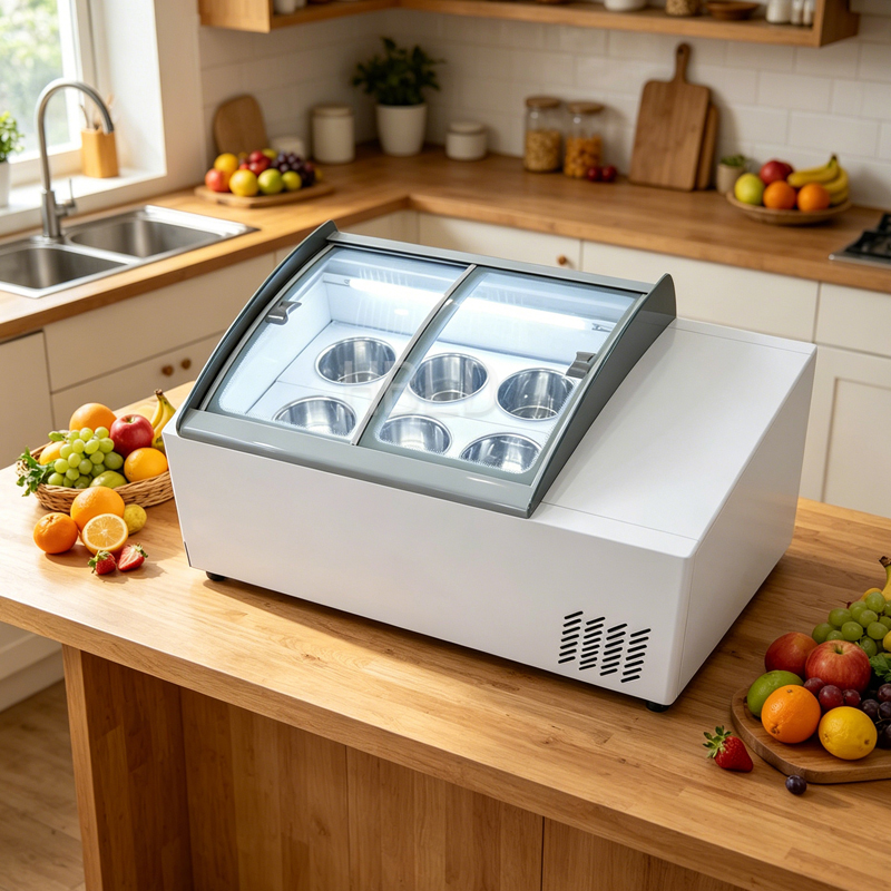 Refrigerated Display Case - 業務用冷蔵アイスクリーム陳列ケース イタリアンデザート小型陳列ケース 店舗用