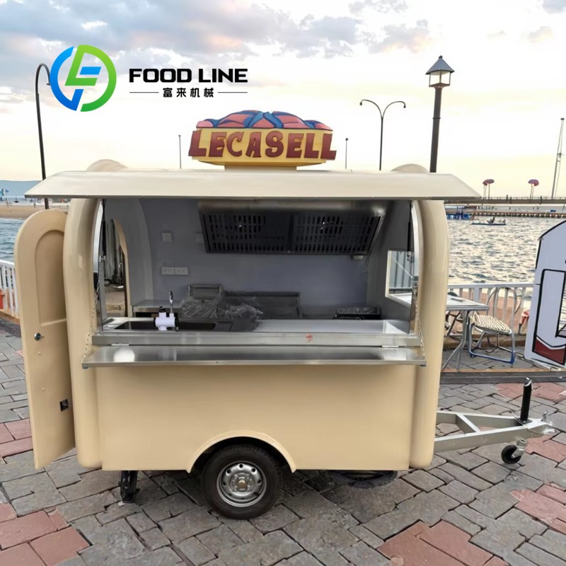 Commercial Kitchen Trailer - カスタマイズ可能なフードトレーラー、ピザオーブン、バーベキュー、完全な厨房設備、移動式屋台、業務用グレード