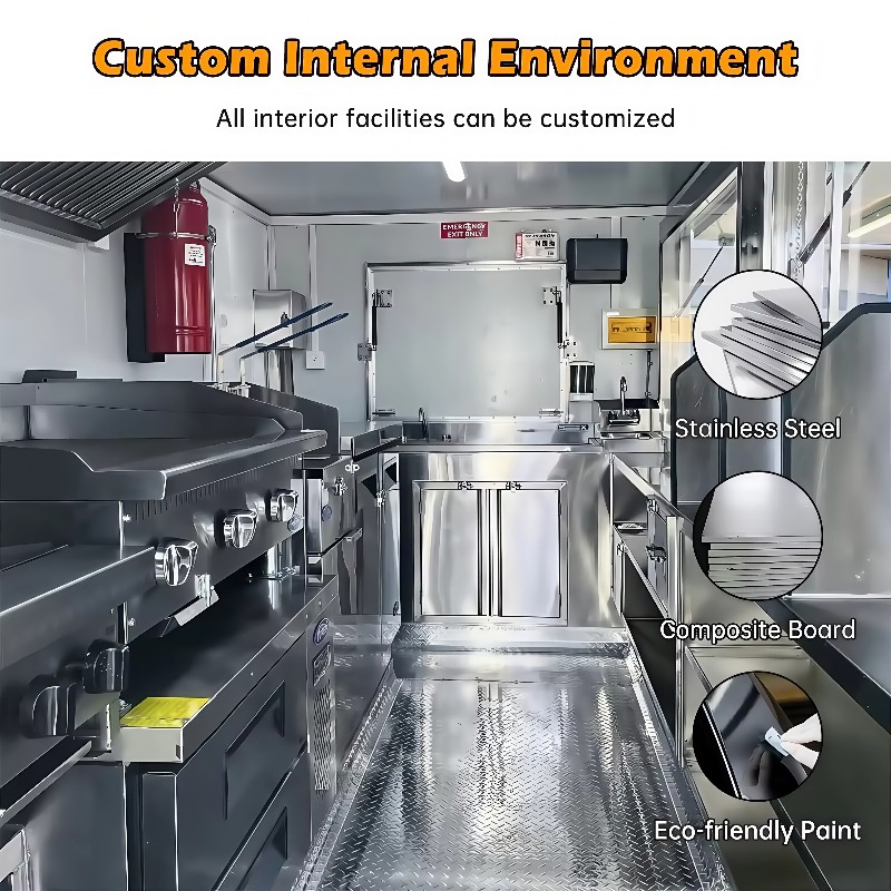 アメリカ承認済みカスタムフードトレーラー商業用移動式キッチン - Commercial Kitchen Trailer のレビューと価格