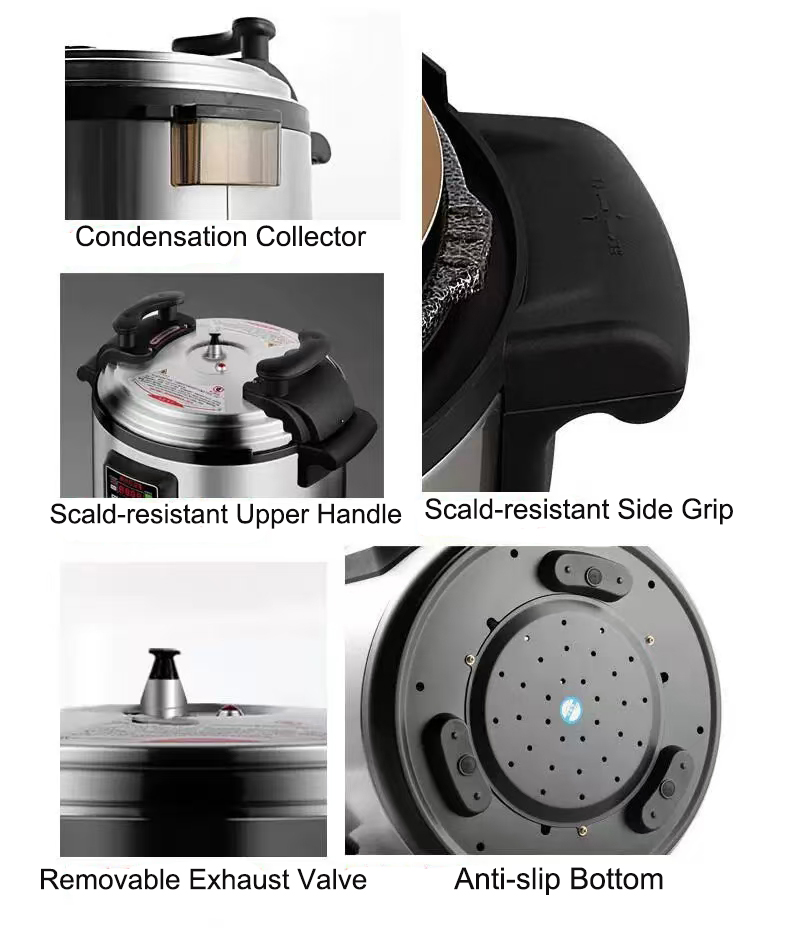 工場卸売業務用大型インテリジェント炊飯器ステンレス鋼電気圧力 - Commercial Rice Cooker のレビューと価格