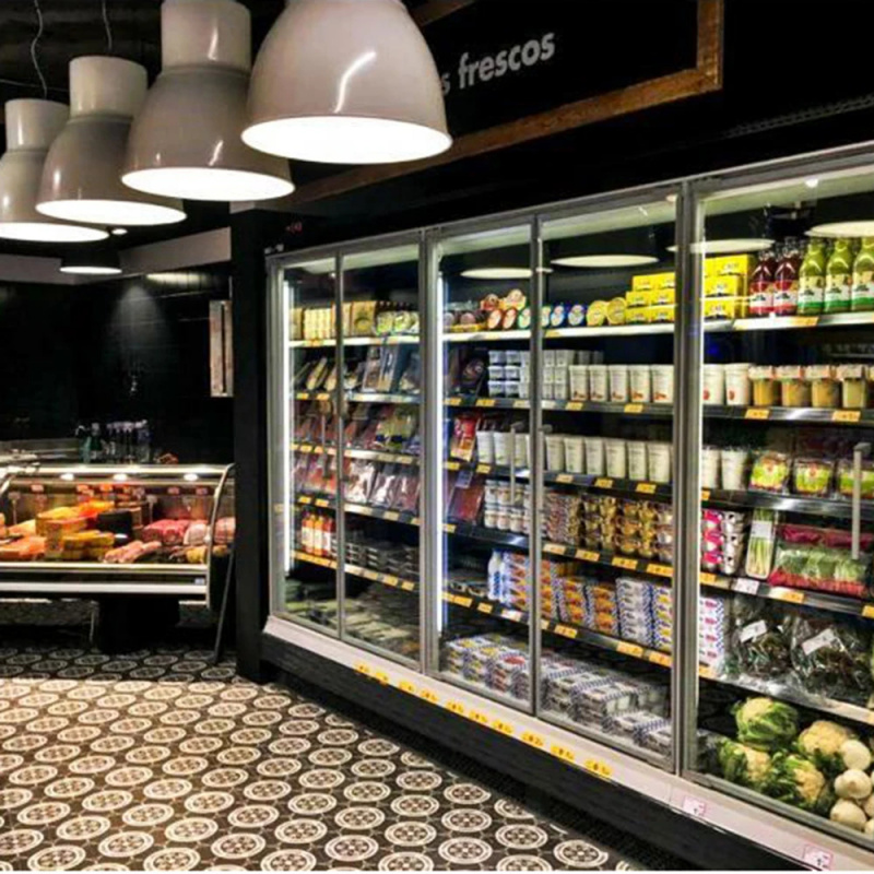 カスタムホットセール両開き冷凍庫直立型ガラスディスプレイドリ - Refrigerated Display Case のレビューと価格