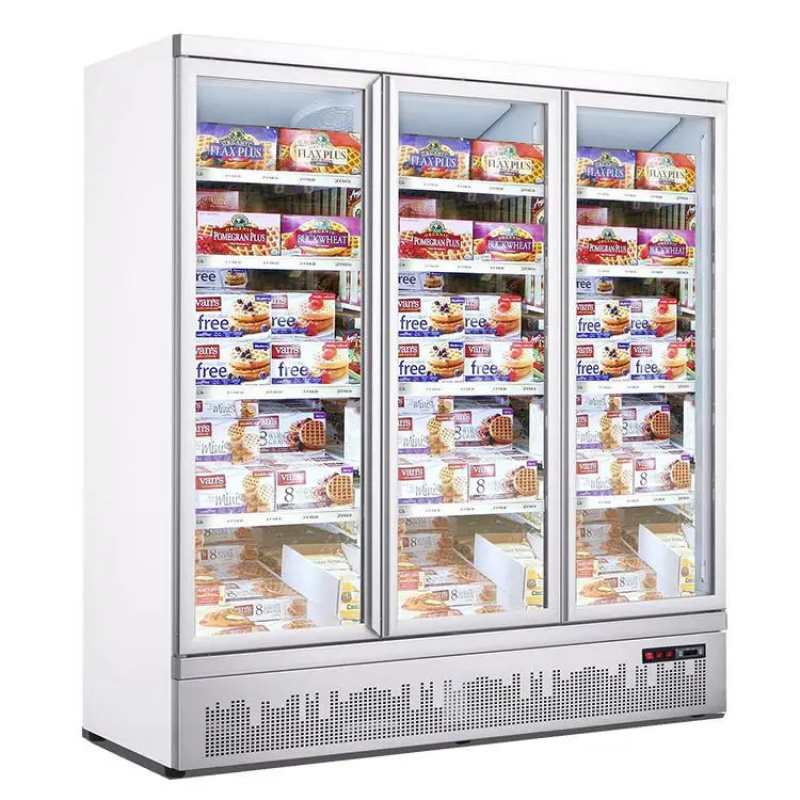 カスタムホットセール両開き冷凍庫直立型ガラスディスプレイドリ - Refrigerated Display Case のレビューと価格
