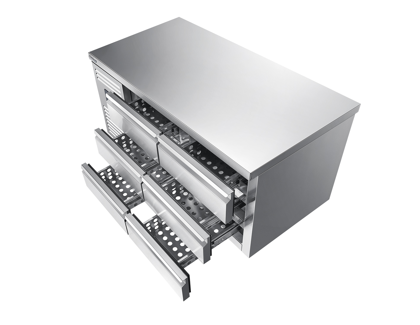 調整可能なステンレス製ワークベンチ冷蔵庫、6/9段引き出し、 - Refrigerated Display Case のレビューと価格