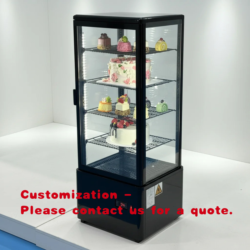 カスタムアップライトグラス360 °   冷蔵ケーキ陳列棚　 - Refrigerated Display Case のレビューと価格