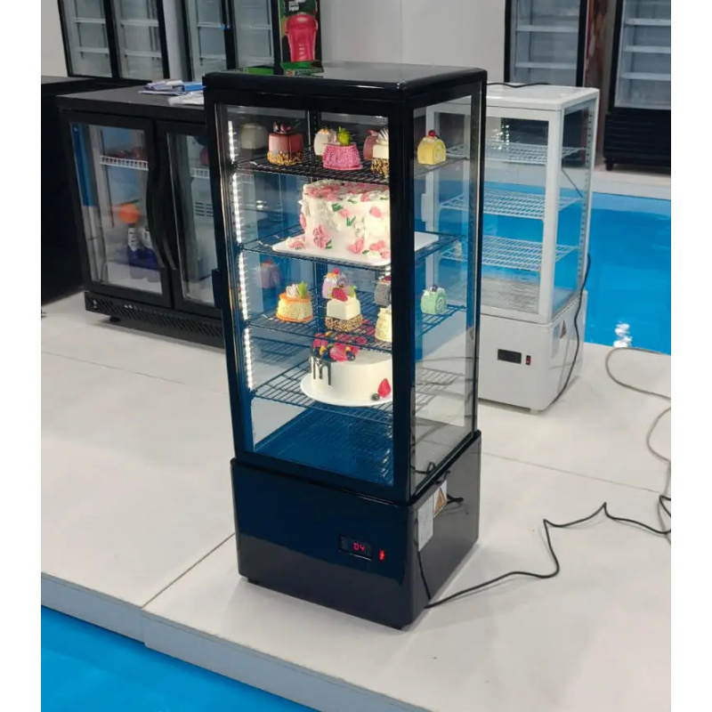 カスタムアップライトグラス360 °   冷蔵ケーキ陳列棚　 - Refrigerated Display Case のレビューと価格