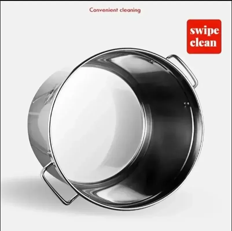 ステンレス鋼バケツ 304 ステンレス鋼スープポット蓋付きラ - Induction Cooker Commercial のレビューと価格