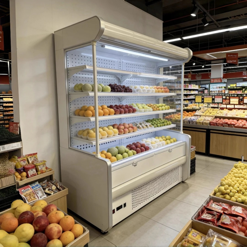 カスタム多層オープンショーケース食料品陳列冷蔵庫（コンプレッ - Refrigerated Display Case のレビューと価格