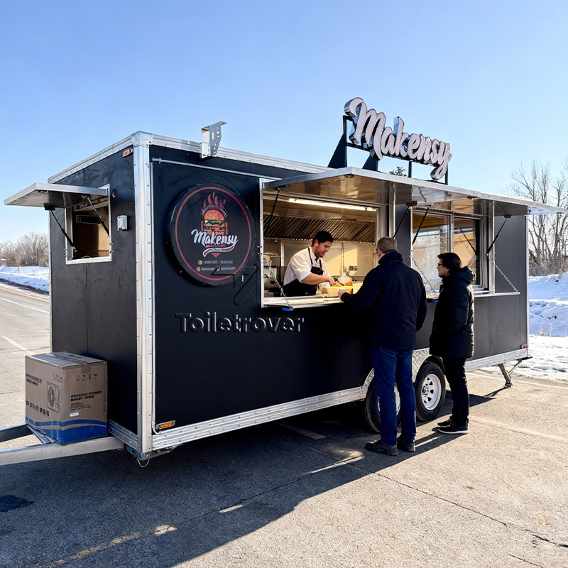 移動式キッチンカー ステンレス製設備 商業用屋外販売フードト - Commercial Kitchen Trailer のレビューと価格