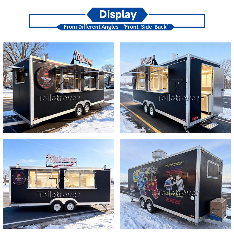 移動式キッチンカー ステンレス製設備 商業用屋外販売フードト - Commercial Kitchen Trailer のレビューと価格