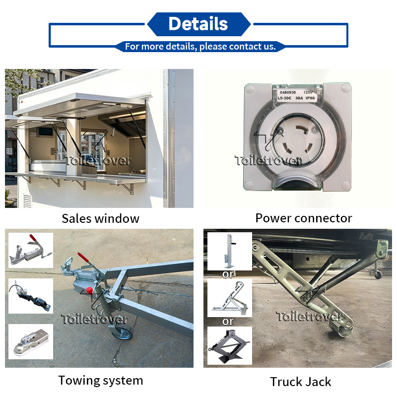 カスタマイズ可能な業務用移動式フードカート、レモルケフードト - Commercial Kitchen Trailer のレビューと価格