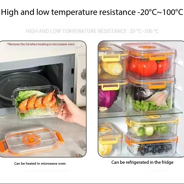 真空鮮度保持ボックス冷蔵庫密閉キャニスターウォーマー透明食品 - Commercial Kitchen Refrigerator のレビューと価格