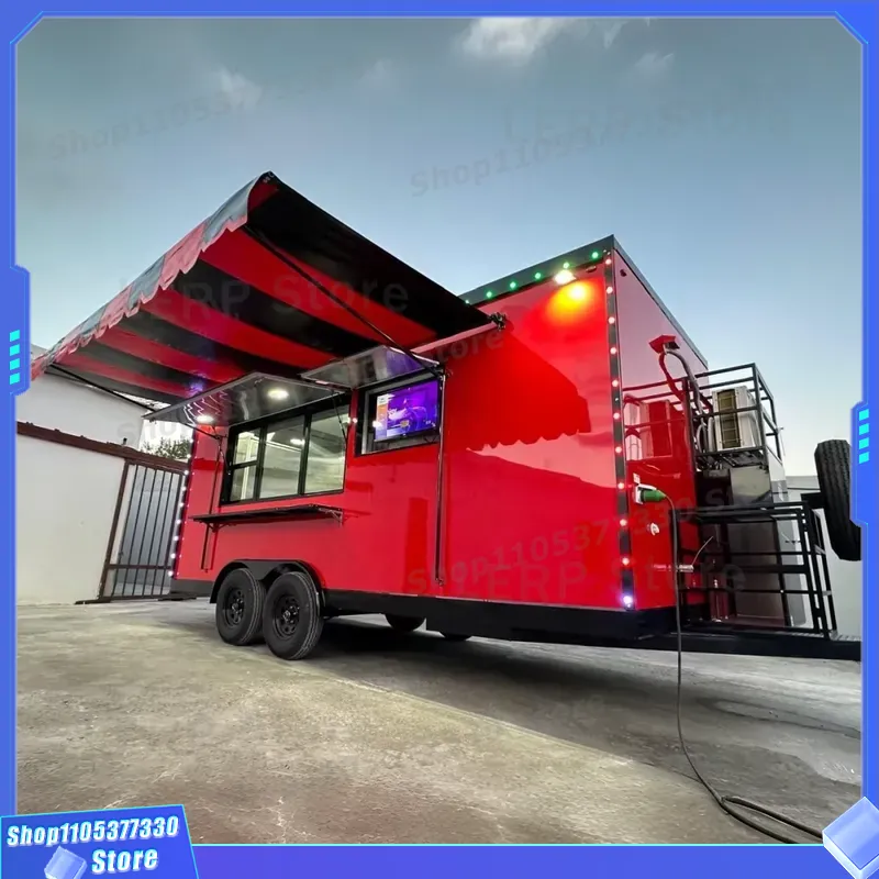 EPA基準適合の移動式食品トレーラー（アイスクリーム、軽食、 - Commercial Kitchen Trailer のレビューと価格