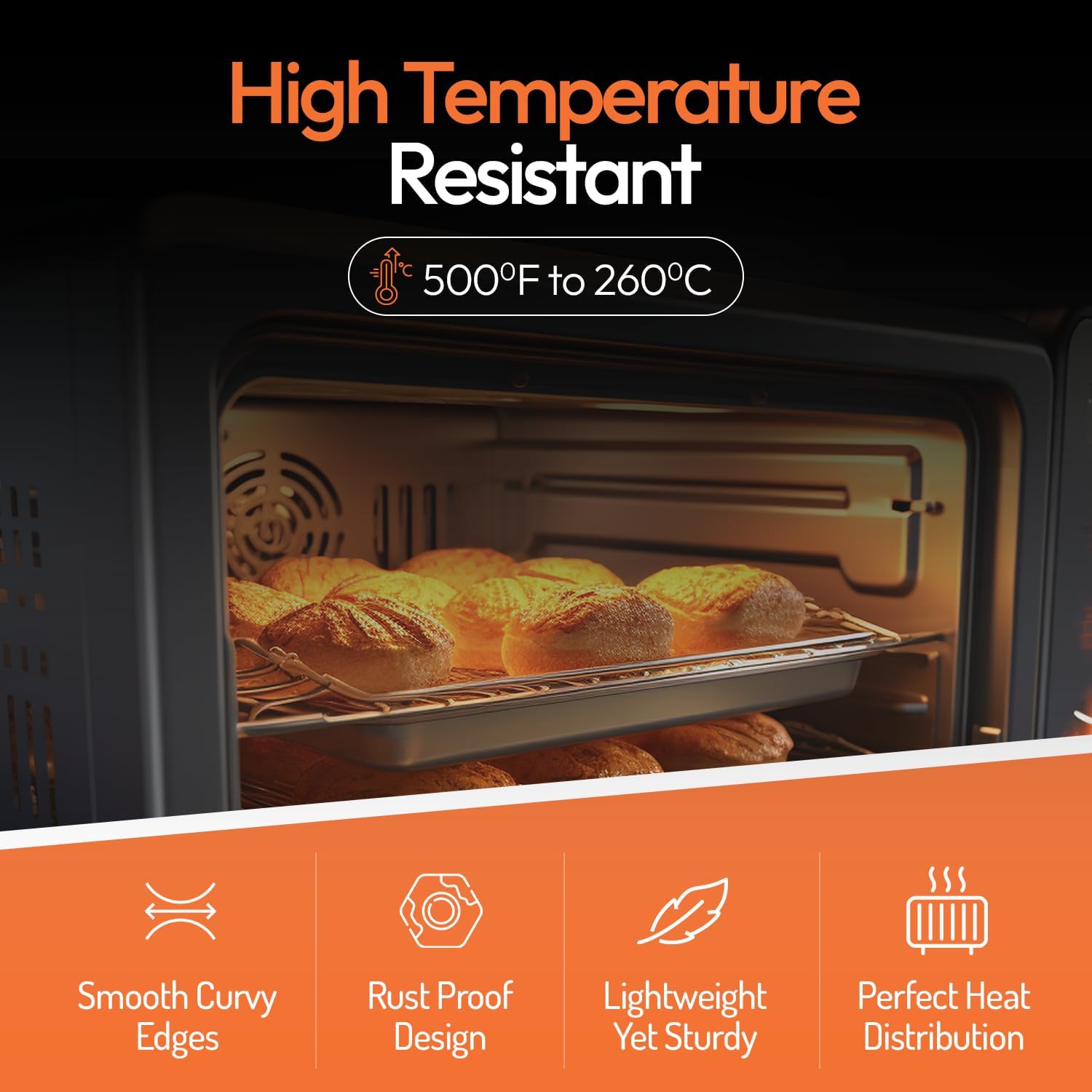 フルサイズ業務用アルミ製ベーキングシートパンセット、大型18 - Commercial Kitchen Cooking のレビューと価格