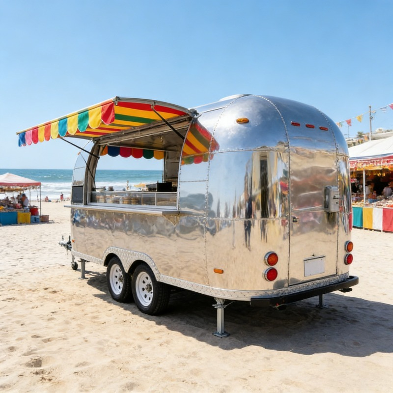 4WDフードトレーラー、フル装備キッチン、移動式商業ケータリ - Commercial Kitchen Trailer のレビューと価格