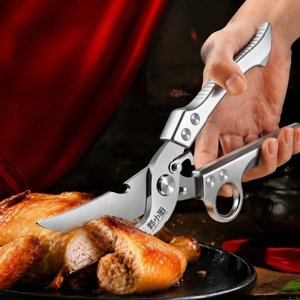 家庭用と業務用の多機能キッチンはさみ、強力な鶏の骨切り器、ス - Commercial Kitchen Use のレビューと価格