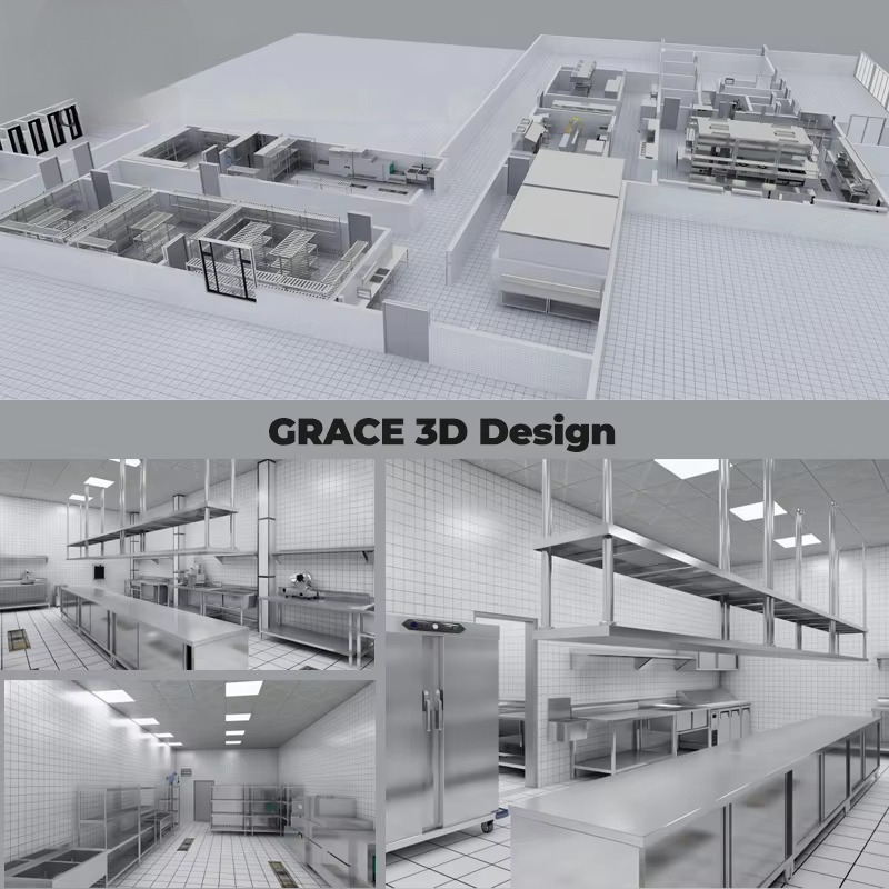 ワンストップ業務用厨房機器ステンレス製ホテルレストラン調理ラ - Commercial Kitchen Supplier のレビューと価格