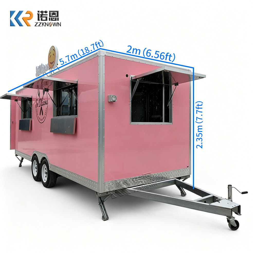 高品質フードトラック業務用フードカートBBQフードトレーラー - Commercial Kitchen Trailer のレビューと価格