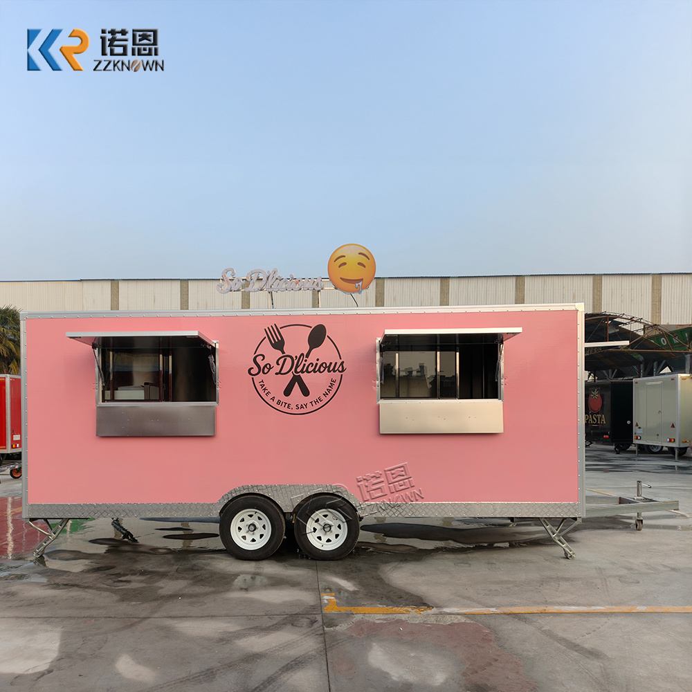 高品質フードトラック業務用フードカートBBQフードトレーラー - Commercial Kitchen Trailer のレビューと価格