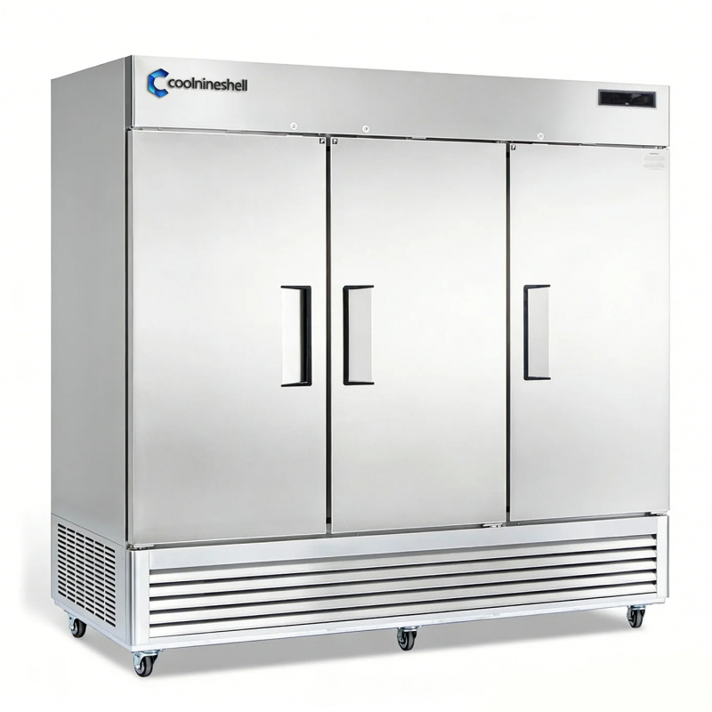 カスタム82幅業務用冷蔵庫3ドア50立方フィートステンレス鋼 - Refrigerated Display Case のレビューと価格