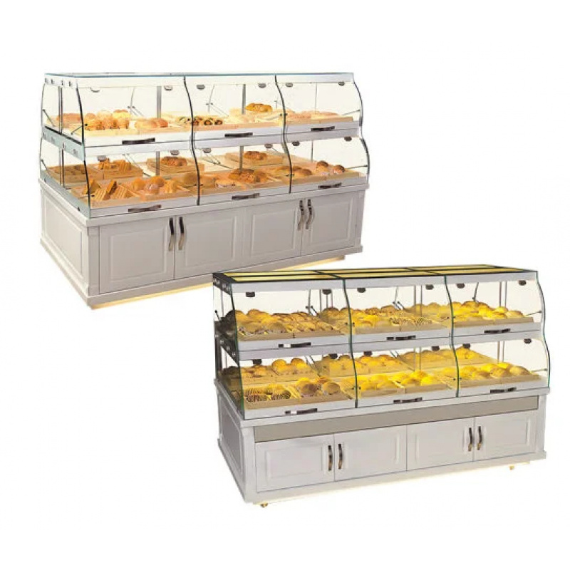 カスタムメイドの高級ベーカリーディスプレイキャビネット、ショ - Refrigerated Display Case のレビューと価格