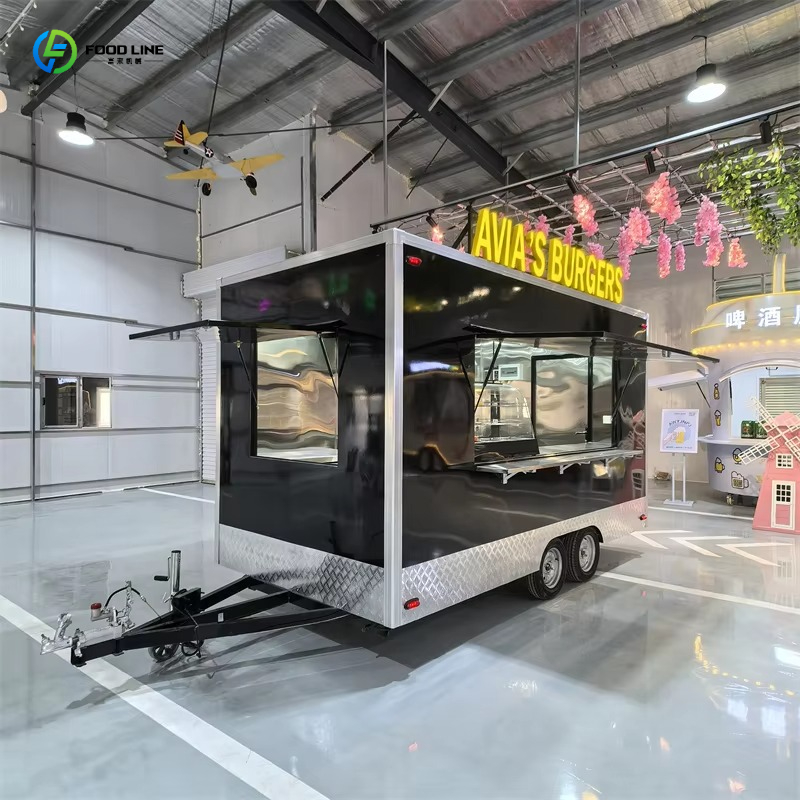 移動式フードトレーラー業務用キッチンステンレス製BBQピザホ - Commercial Kitchen Trailer のレビューと価格