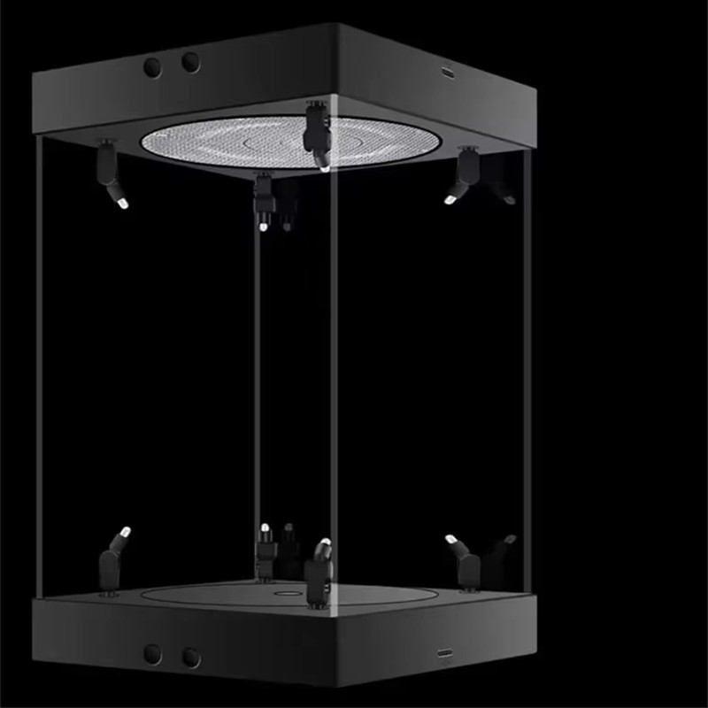 回転式LEDスポットライト付きアクリルボックスフィギュアディ - Refrigerated Display Case のレビューと価格