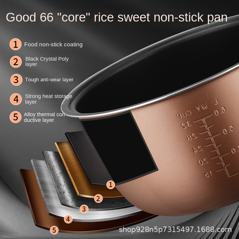 ポジティブヘミスフィア商用ノンスティックステンレス炊飯器計量 - Commercial Rice Cooker のレビューと価格