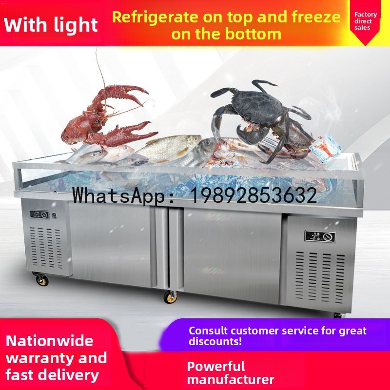 海鮮用アイスディスプレイケース、冷蔵・冷凍・チルドディスプレ - Refrigerated Display Case のレビューと価格
